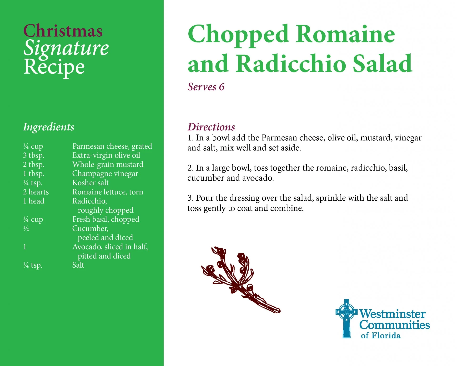 Christmas Signature Recipes SALAD