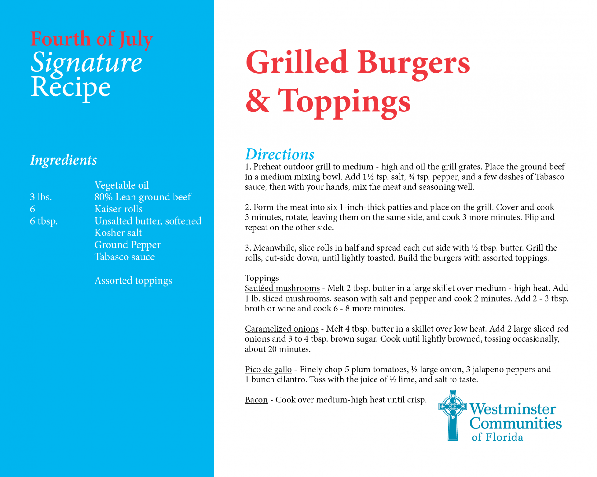 Fourth of July Recipes2 - Burgers