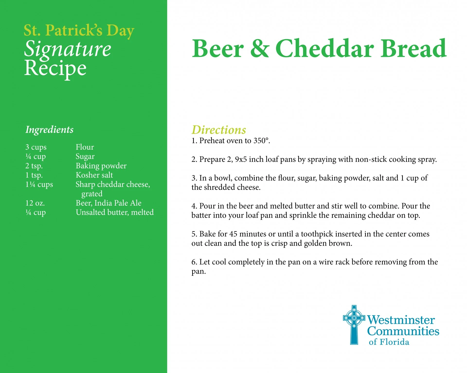 St. Patrick's Day Recipe